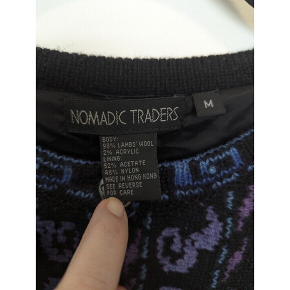 Nomadic Trading Cardigan Womens Purple Lambswool Size M - Picture 7 of 10